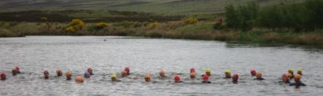 Knockburn Loch swim start 2012